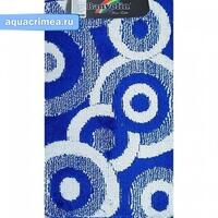 Коврик в ванную CLASSIC MULTI одинарный синий 55х90 см (100% полиэстер)